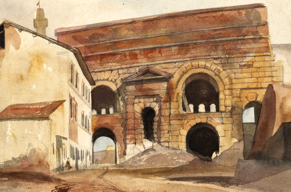 Edward Lear,Porta Maggiore ( ?, avant 1888, date indéterminée)